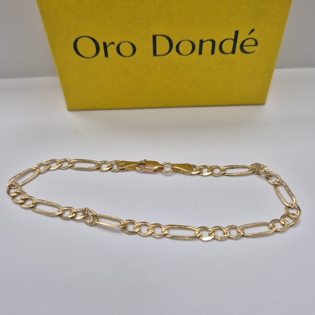 PULSERA ESPECIAL PAVE 4.9G 21 CM 14K (NUEVO)