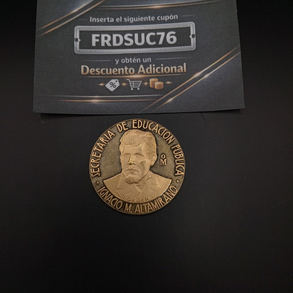 MEDALLA CONMEMORATIVA ORO 21 K 41.8 GRMS (SEMINUEVO)