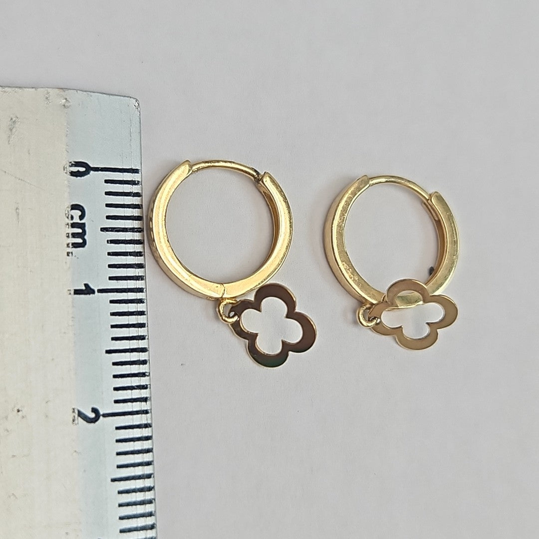 ARRACADAS PAR ORO 14 K 1.6 GRMS (SEMINUEVO)