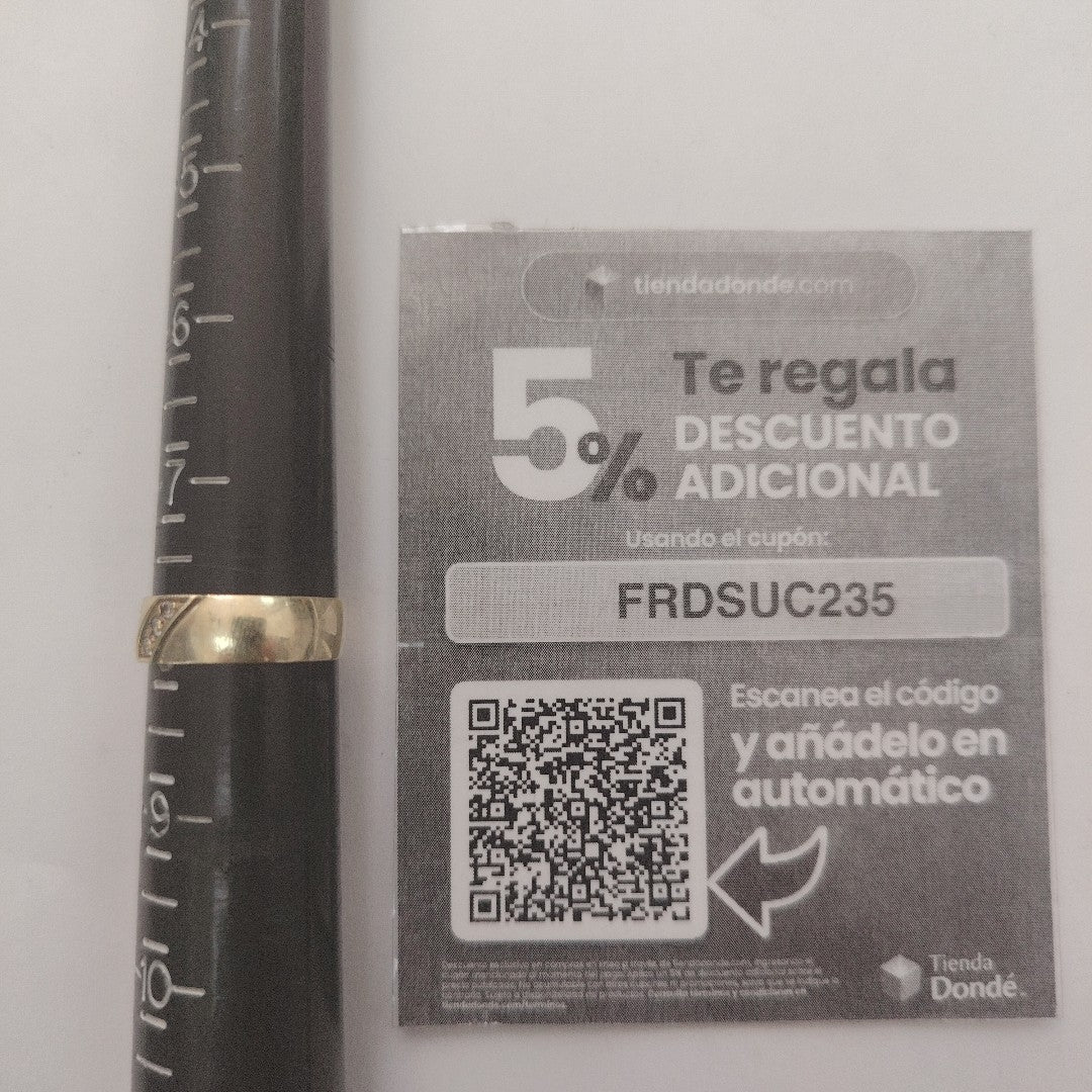 ARGOLLA ORO 10 K 2.8 GRMS (SEMINUEVO)