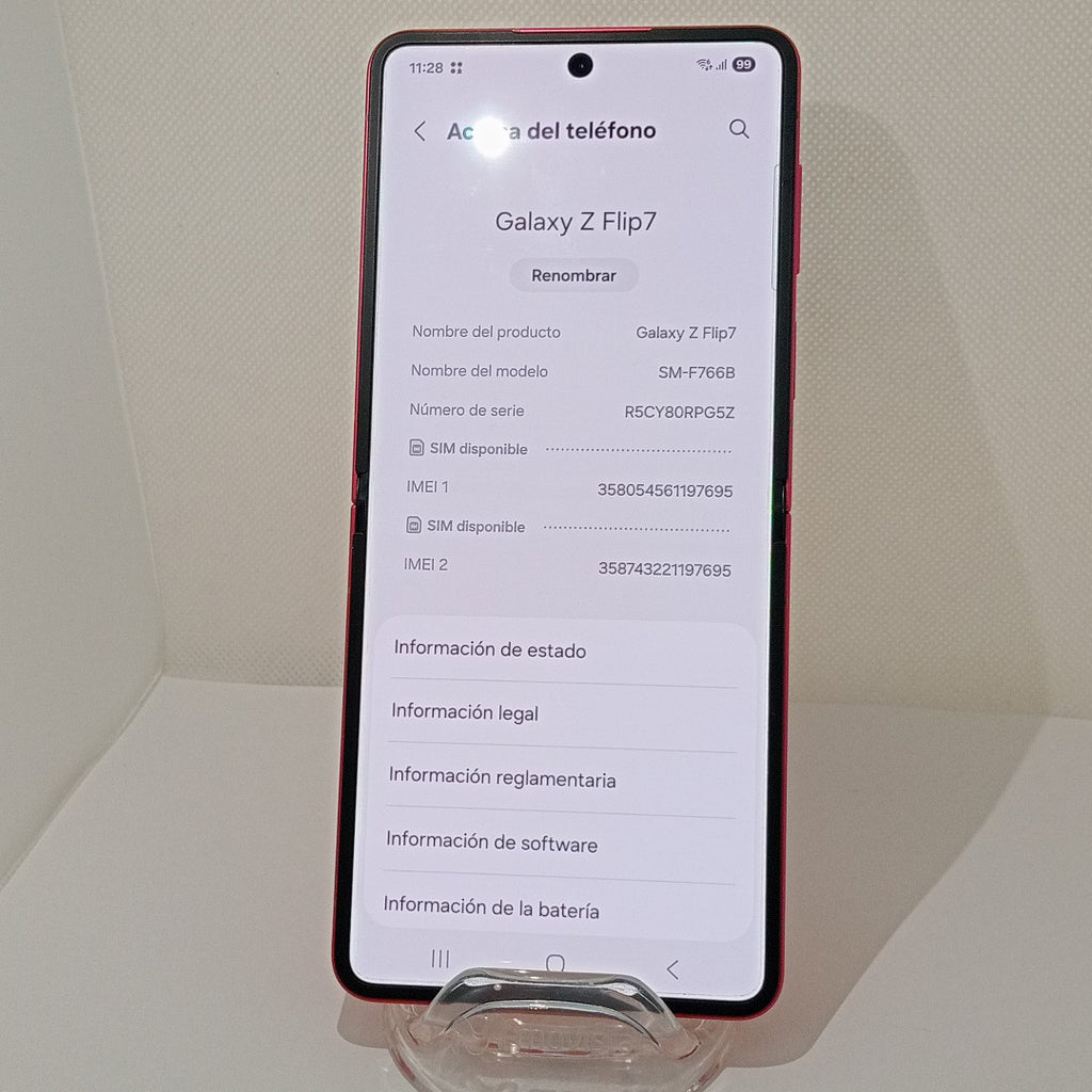 CELULAR SAMSUNG GALAXY Z FLIP 7 SM-F766B (2025) 512 GB 12 GB RAM (SEMINUEVO)