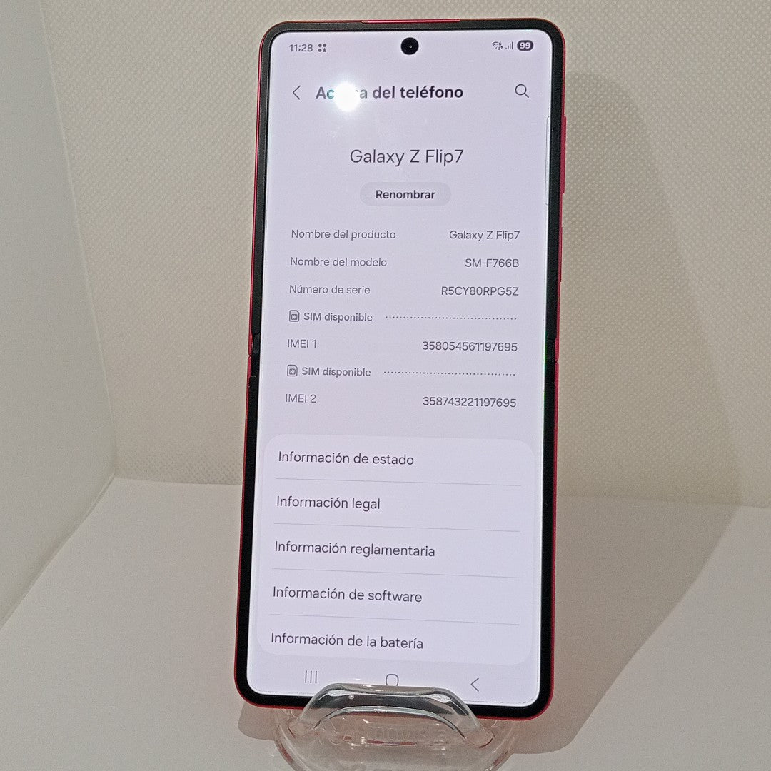 CELULAR SAMSUNG GALAXY Z FLIP 7 SM-F766B (2025) 512 GB 12 GB RAM (SEMINUEVO)
