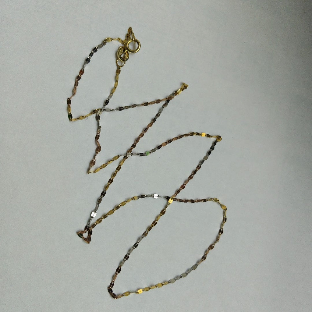 CADENA ORO COMBINADO 10 K 0.7 GRMS (SEMINUEVO)