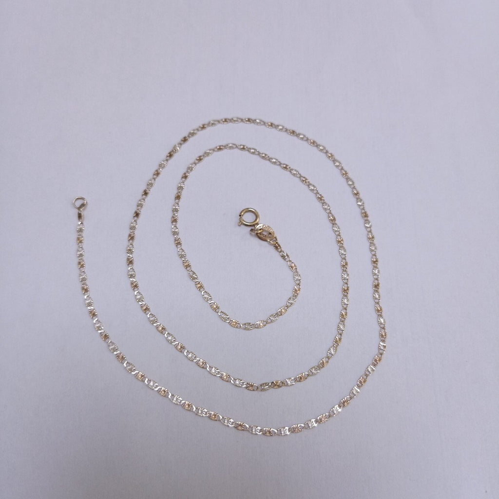 CADENA ORO COMBINADO 10 K 1.7 GRMS (SEMINUEVO)
