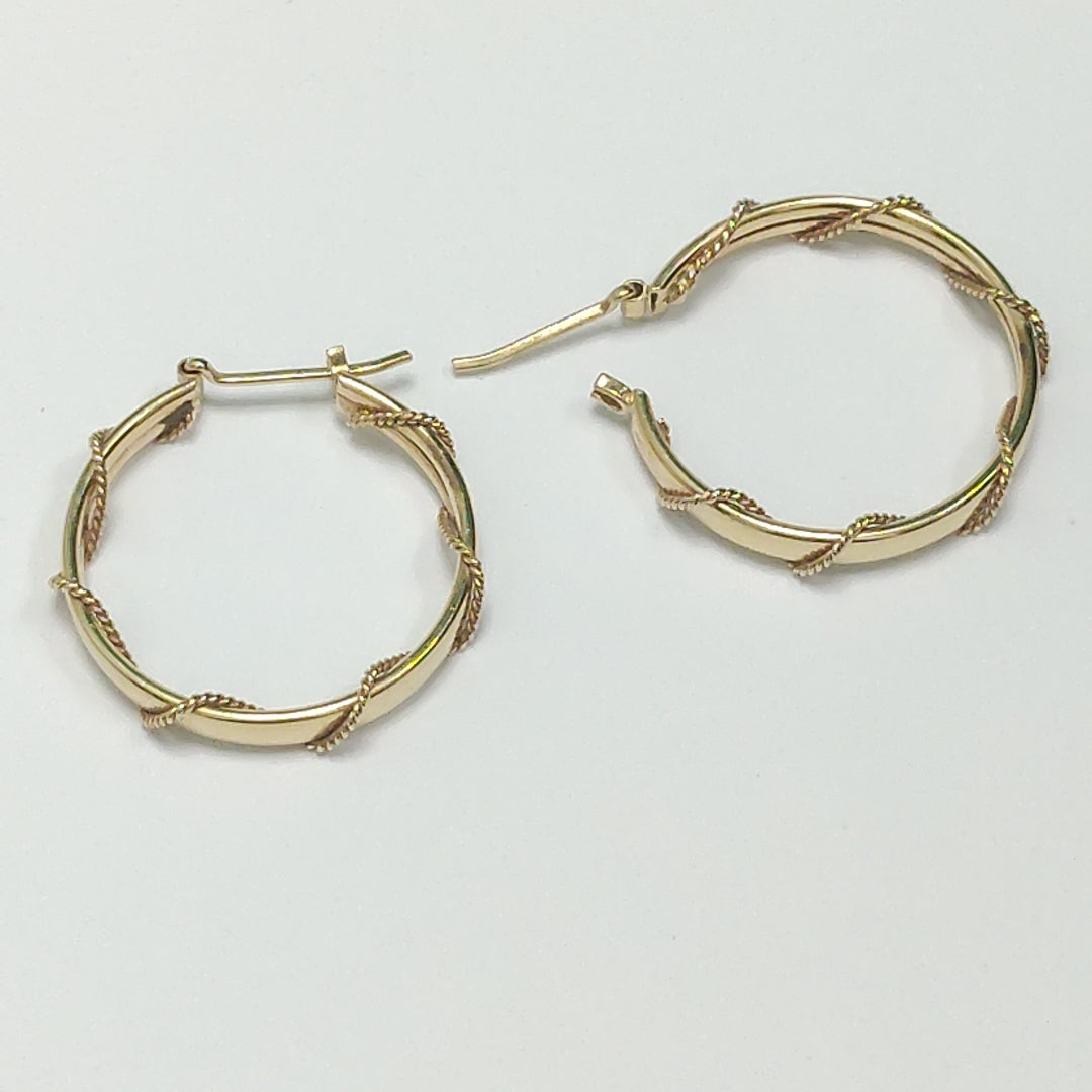 ARRACADAS PAR ORO 14 K 3,30 GRMS (SEMINUEVO)