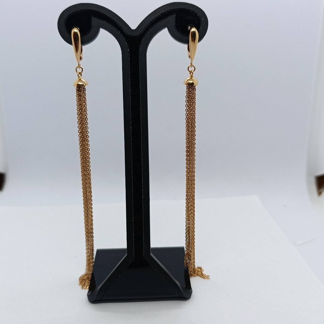 ARETES PAR ORO 14 K 7,30 GRMS (SEMINUEVO)