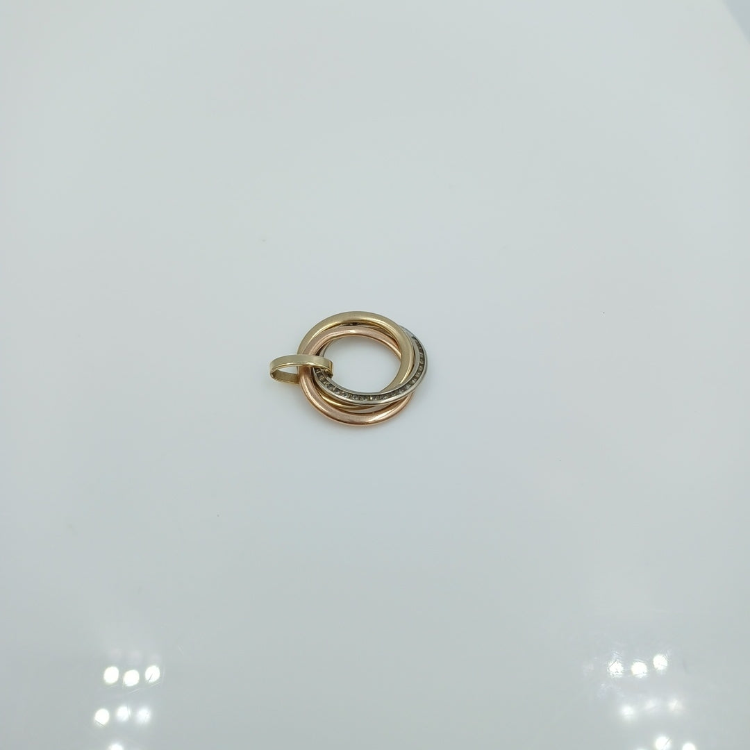 DIJE ORO COMBINADO 14 K 1.7 GRMS (SEMINUEVO)