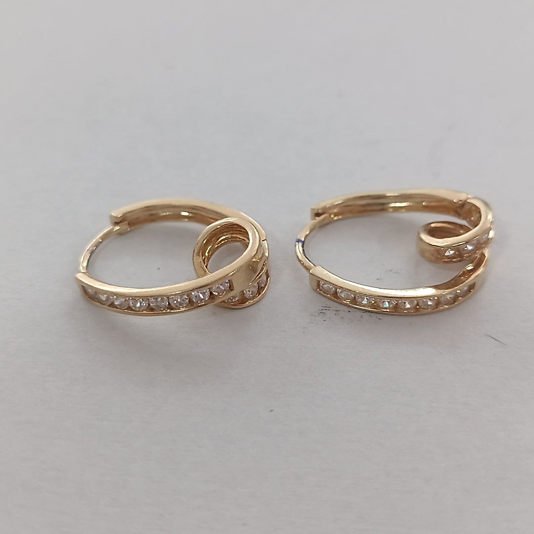 ARRACADAS PAR ORO 14 K 2 GRMS (SEMINUEVO)