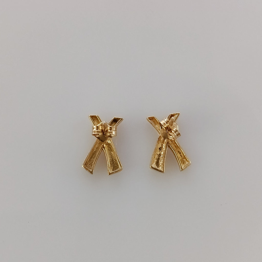 BRAZALETE,BROQUELES PAR ORO 14 K 2,30 GRMS (SEMINUEVO)
