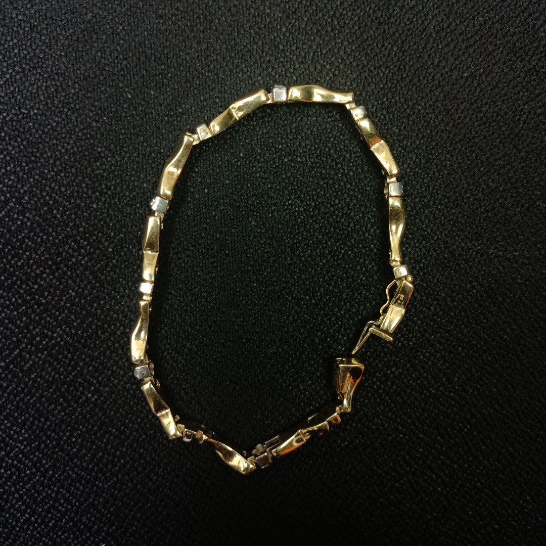 PULSERA RIGIDA ORO 14 K 12,60 GRMS (SEMINUEVO)