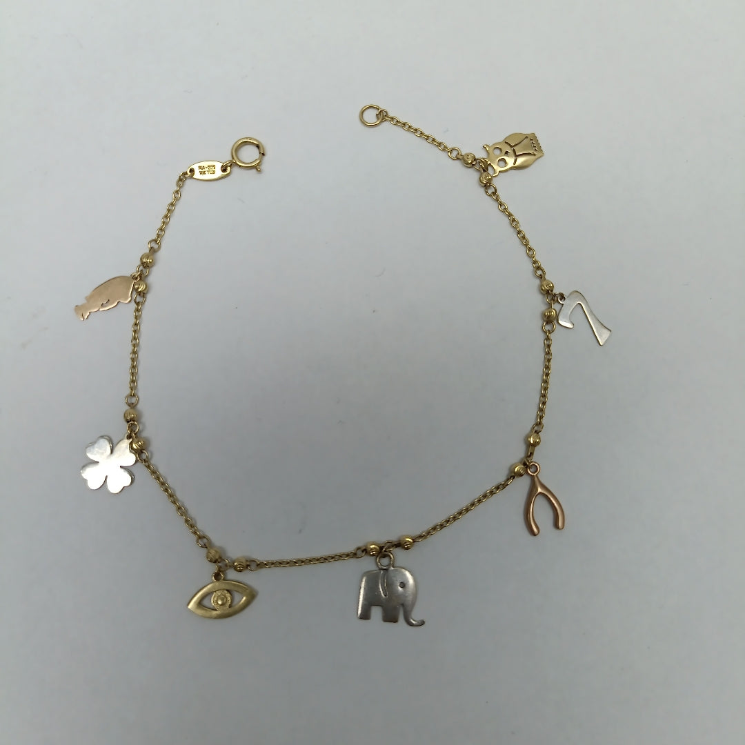 PULSERA ORO 14 K 2.6 GRMS (SEMINUEVO)
