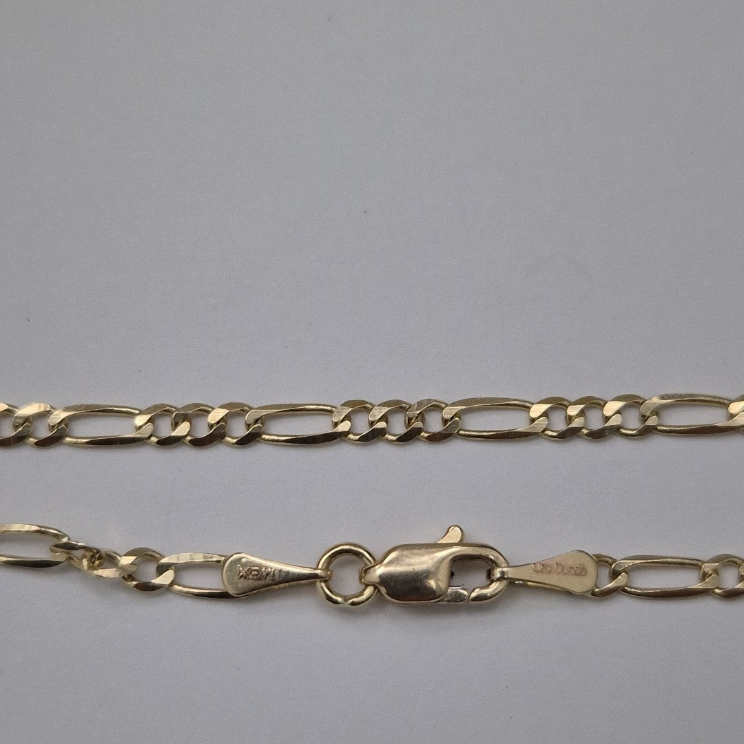 PULSERAS 3X1 ORO 14K 21 CM 2 GR (NUEVO)