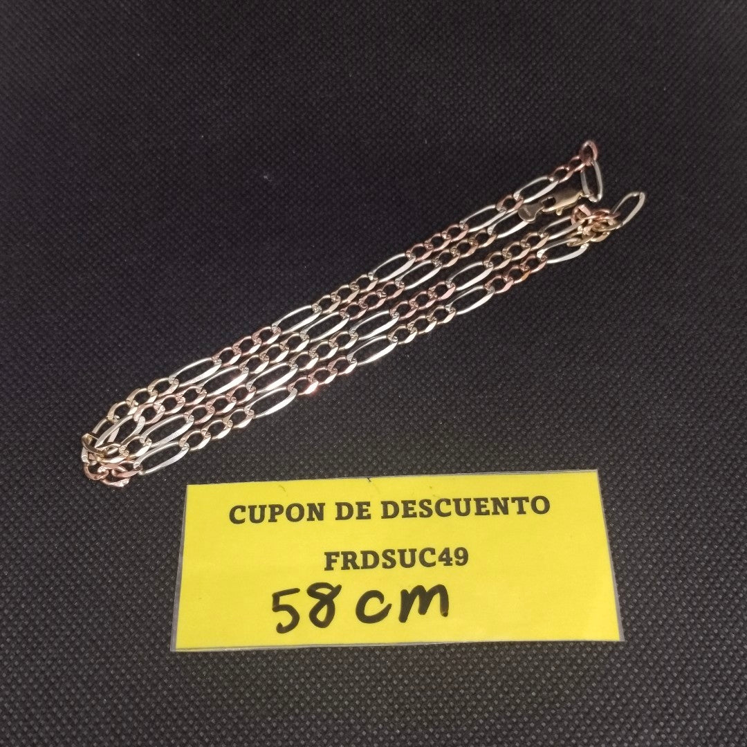 CADENA ORO COMBINADO 10 K 15.2 GRMS (SEMINUEVO)