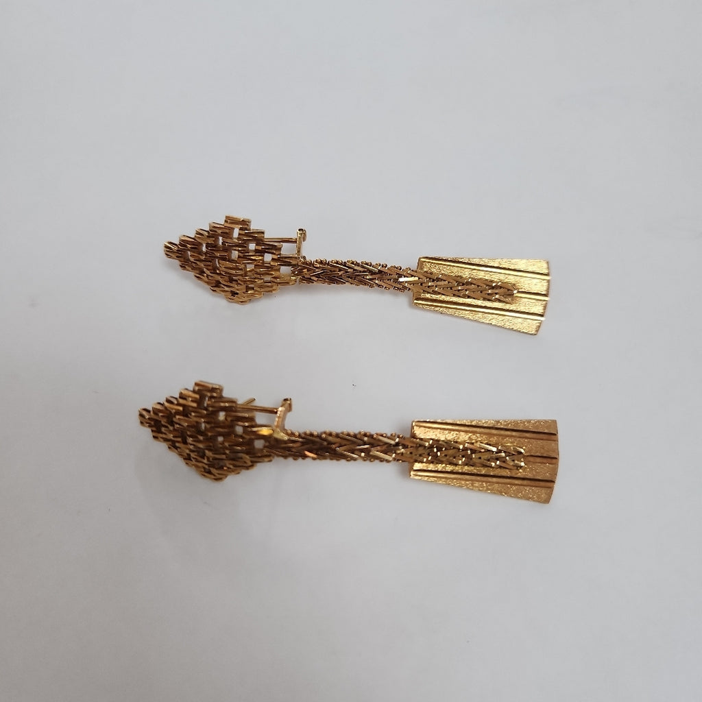 ARETES PAR ORO 16K 16,30 GRMS (SEMINUEVO)