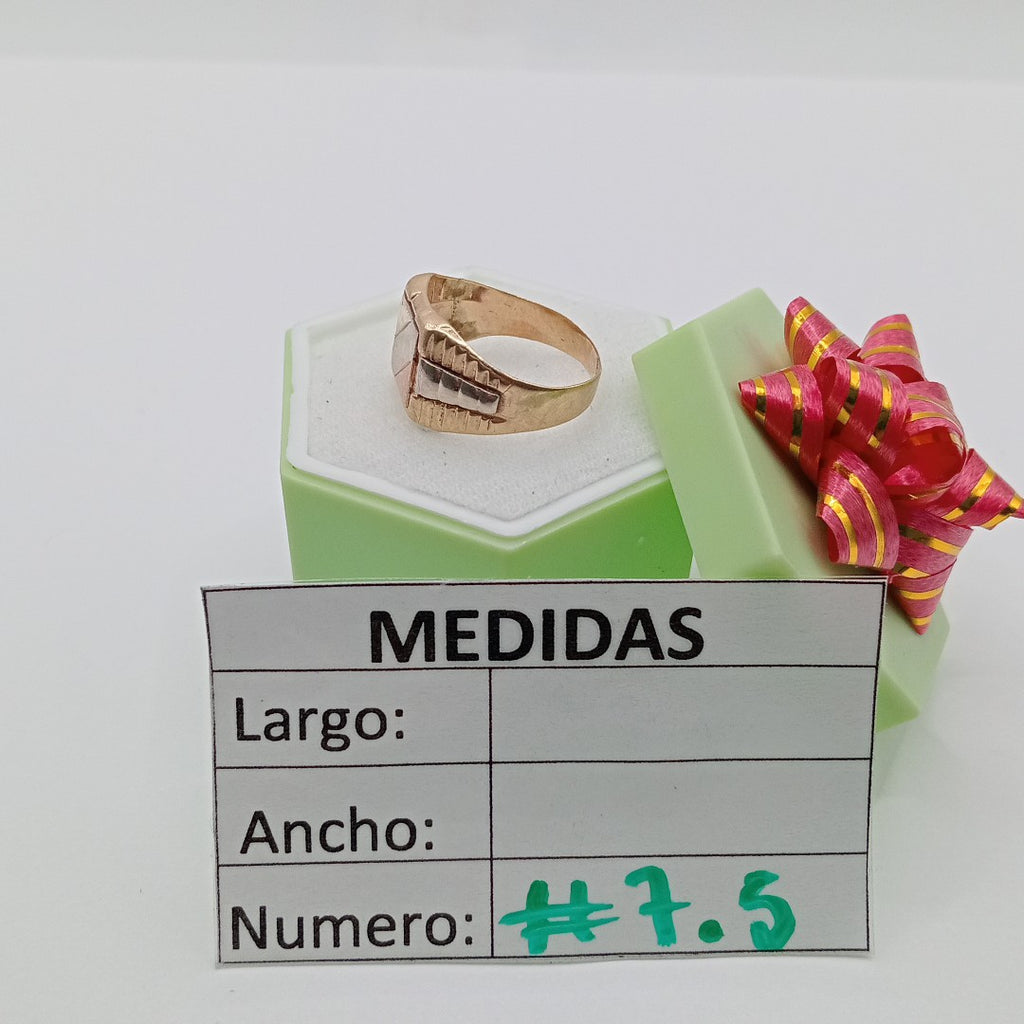 ANILLITO ORO COMBINADO 10 K 2.7 GRMS (SEMINUEVO)