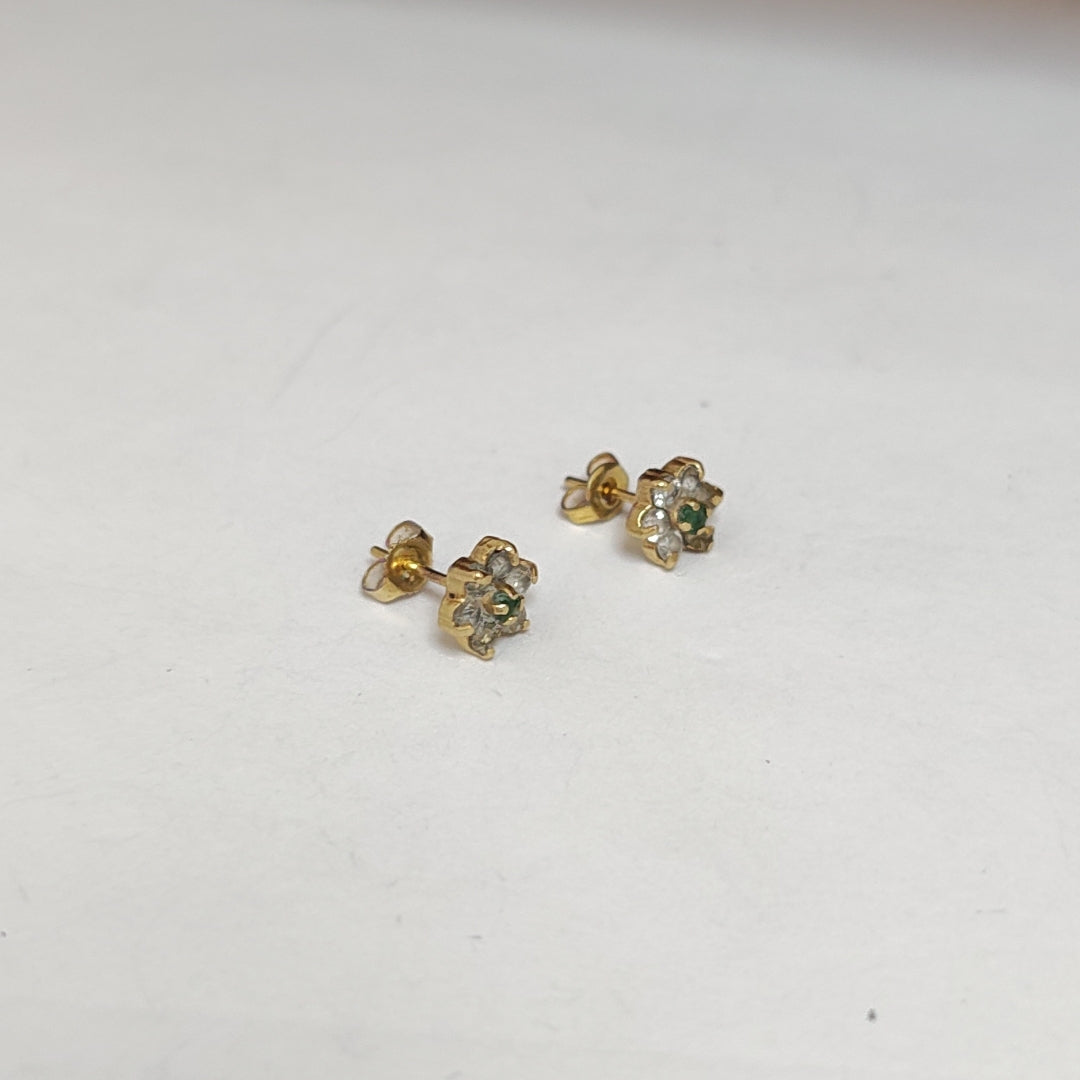 BROQUELES PAR ORO 14 K 2,00 GRMS (SEMINUEVO)