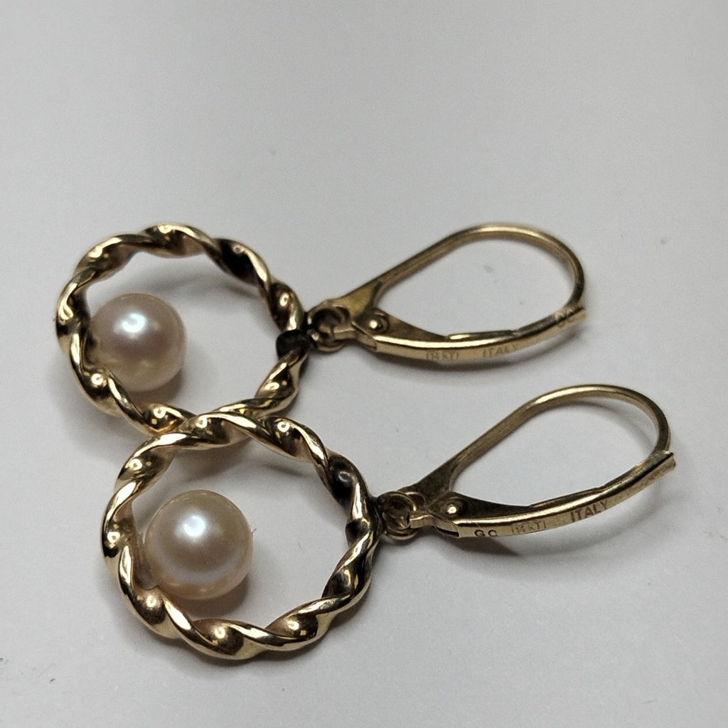 ARRACADAS PAR ORO 14 K 1,80 GRMS (SEMINUEVO)