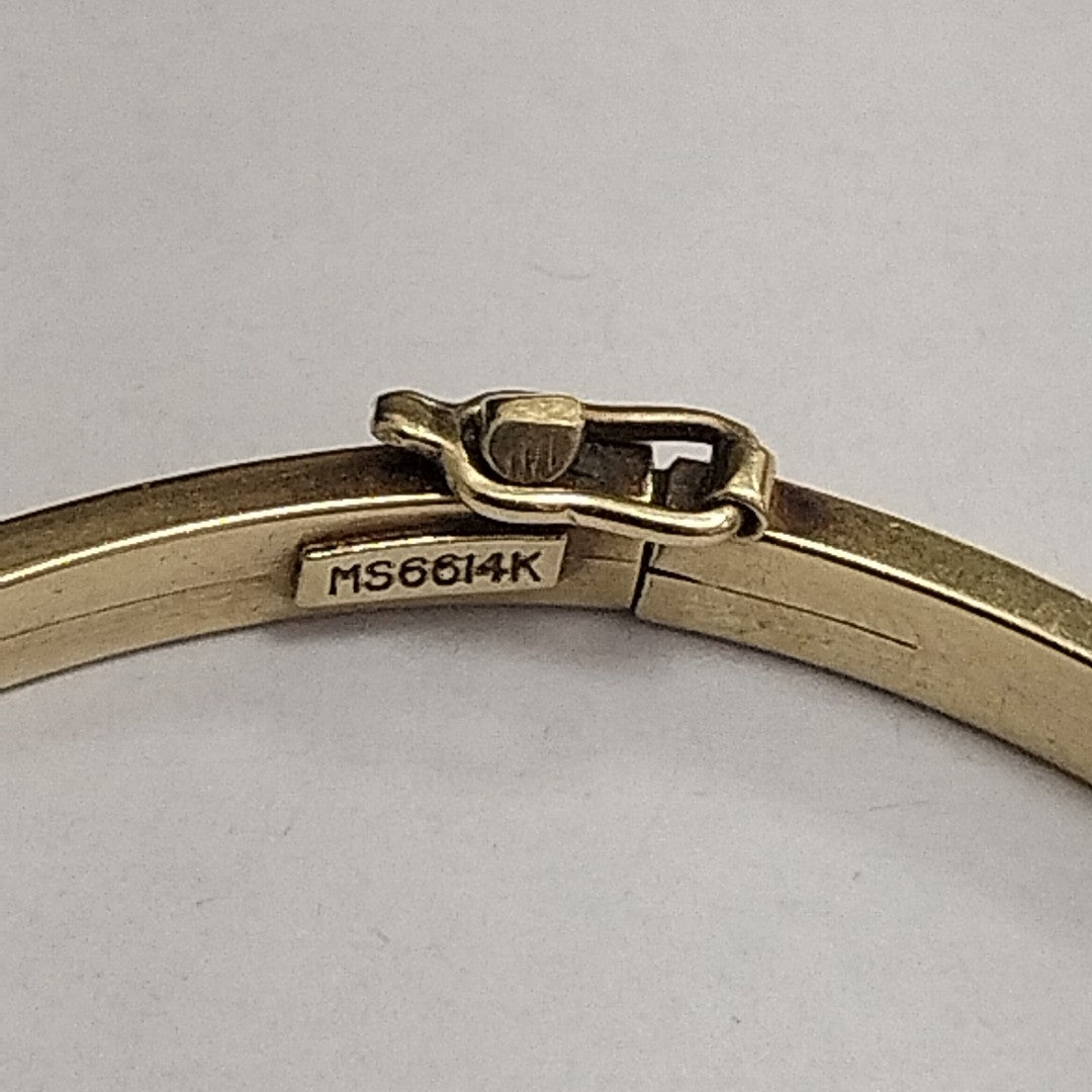 PULSERA RIGIDA ORO 14 K 6.6 GRMS (SEMINUEVO)