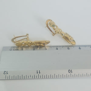 ARETES PAR ORO 14 K 4,80 GRMS (SEMINUEVO)