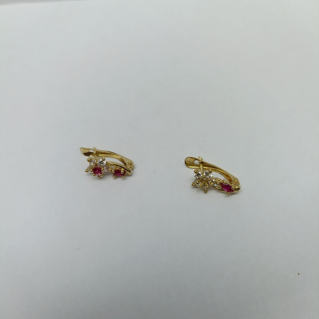 ARETES PAR ORO 14 K 1.5 GRMS (SEMINUEVO)