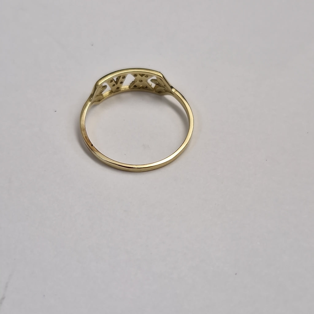 ANILLO CONMEMORATIVO ORO 10 K 1.3 GRMS (SEMINUEVO)