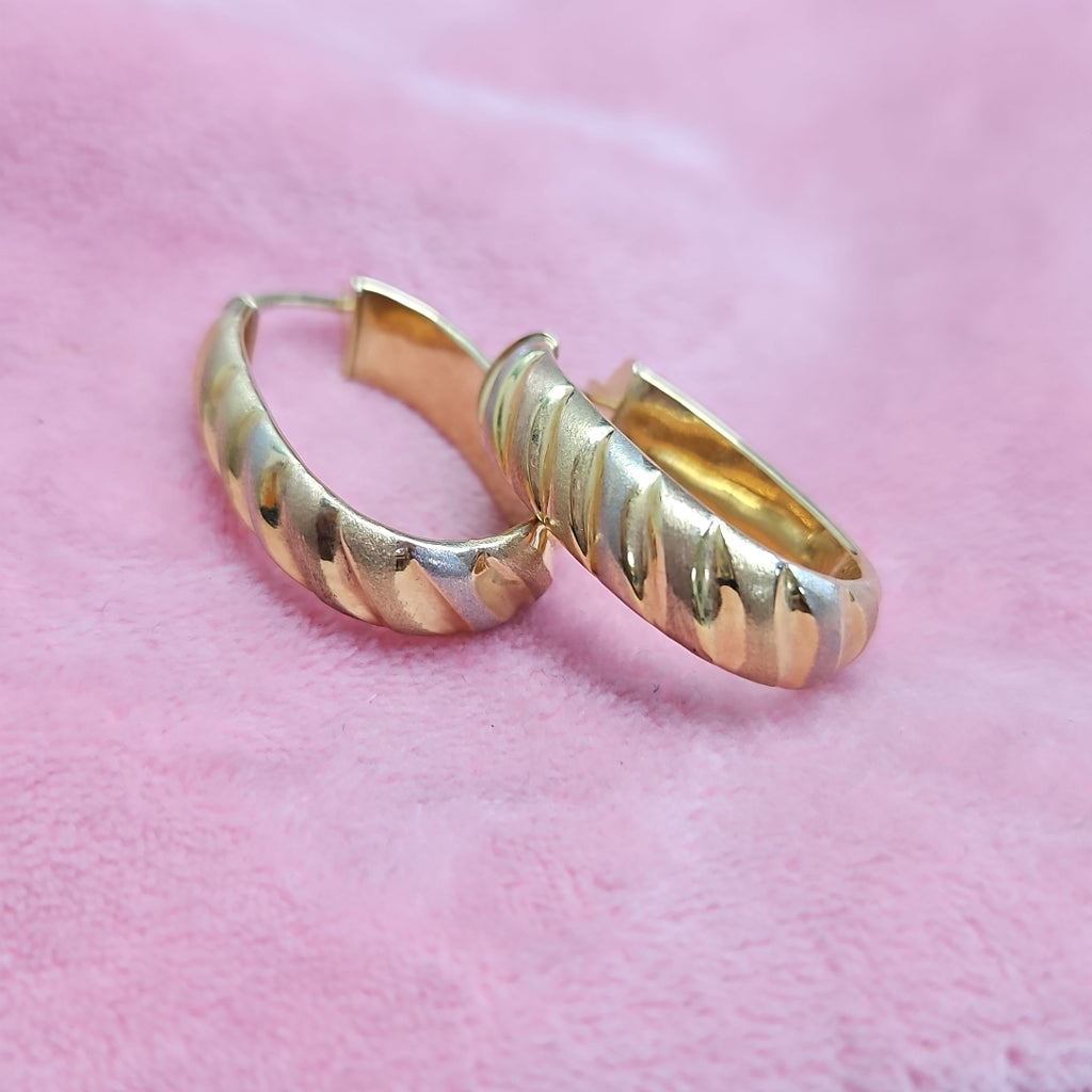 ARRACADAS PAR ORO 14 K 3,90 GRMS (SEMINUEVO)