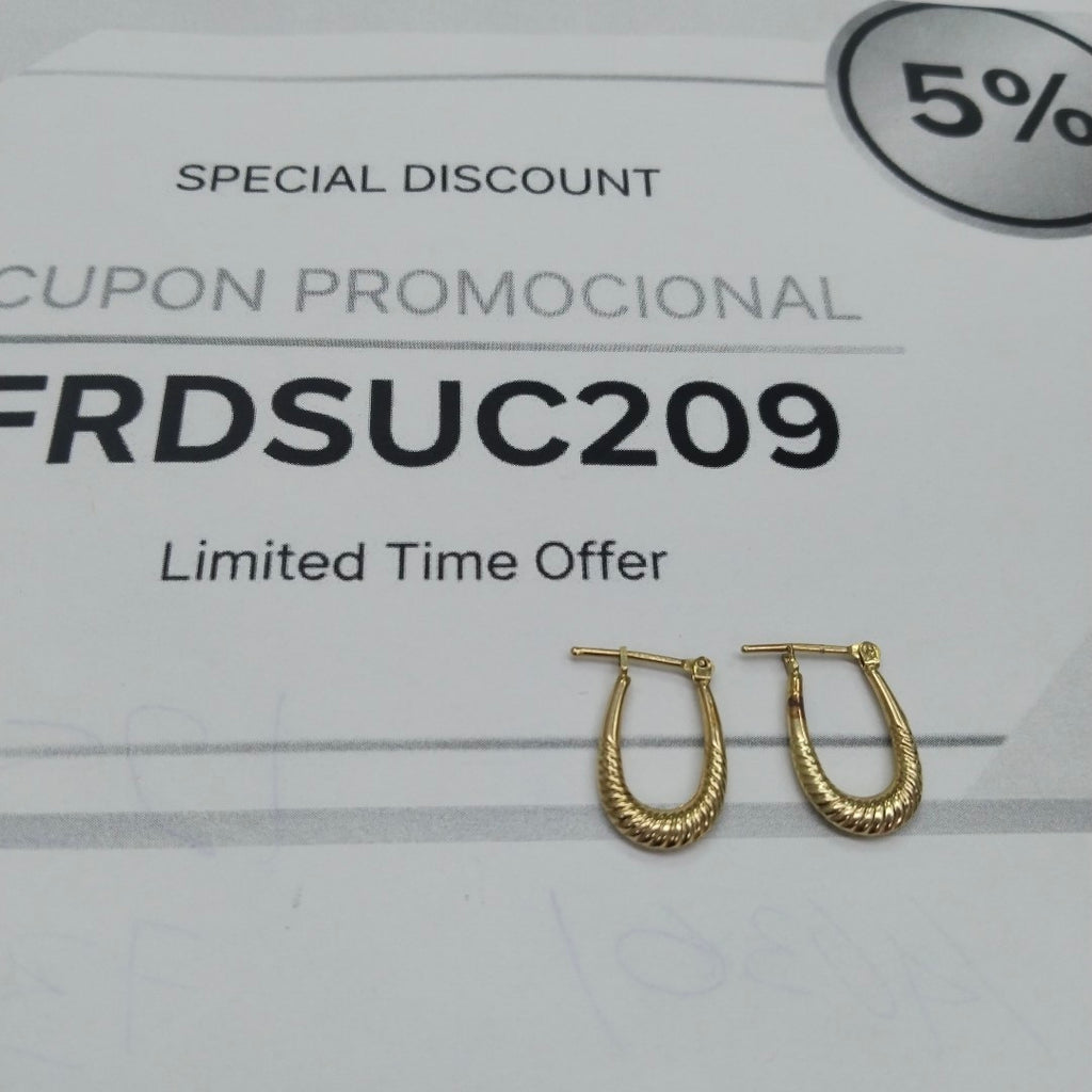 ARRACADAS PAR ORO 14 K 2,20 GRMS (SEMINUEVO)