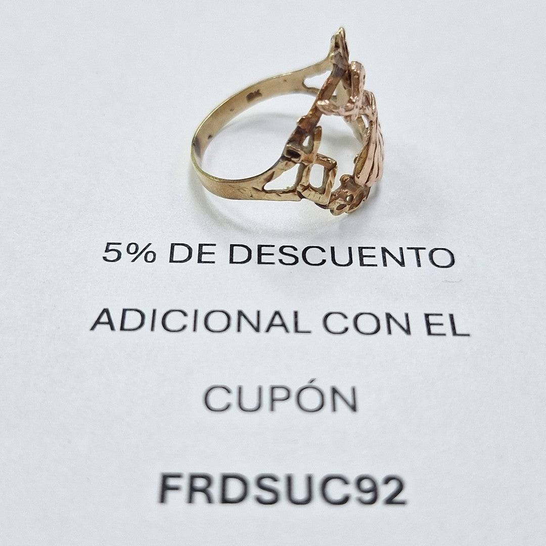 ANILLITO ORO COMBINADO 10 K 2.2 GRMS (SEMINUEVO)