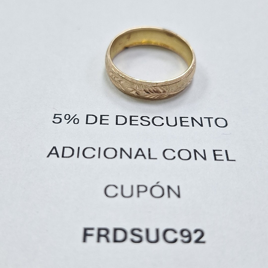 ARGOLLA ORO 10 K 2.1 GRMS (SEMINUEVO)