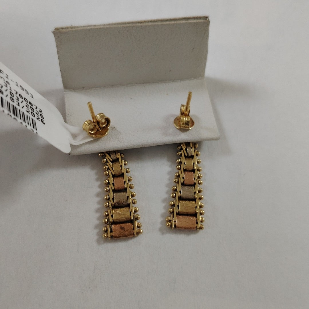 ARETES PAR ORO 14 K 2.8 GRMS (SEMINUEVO)