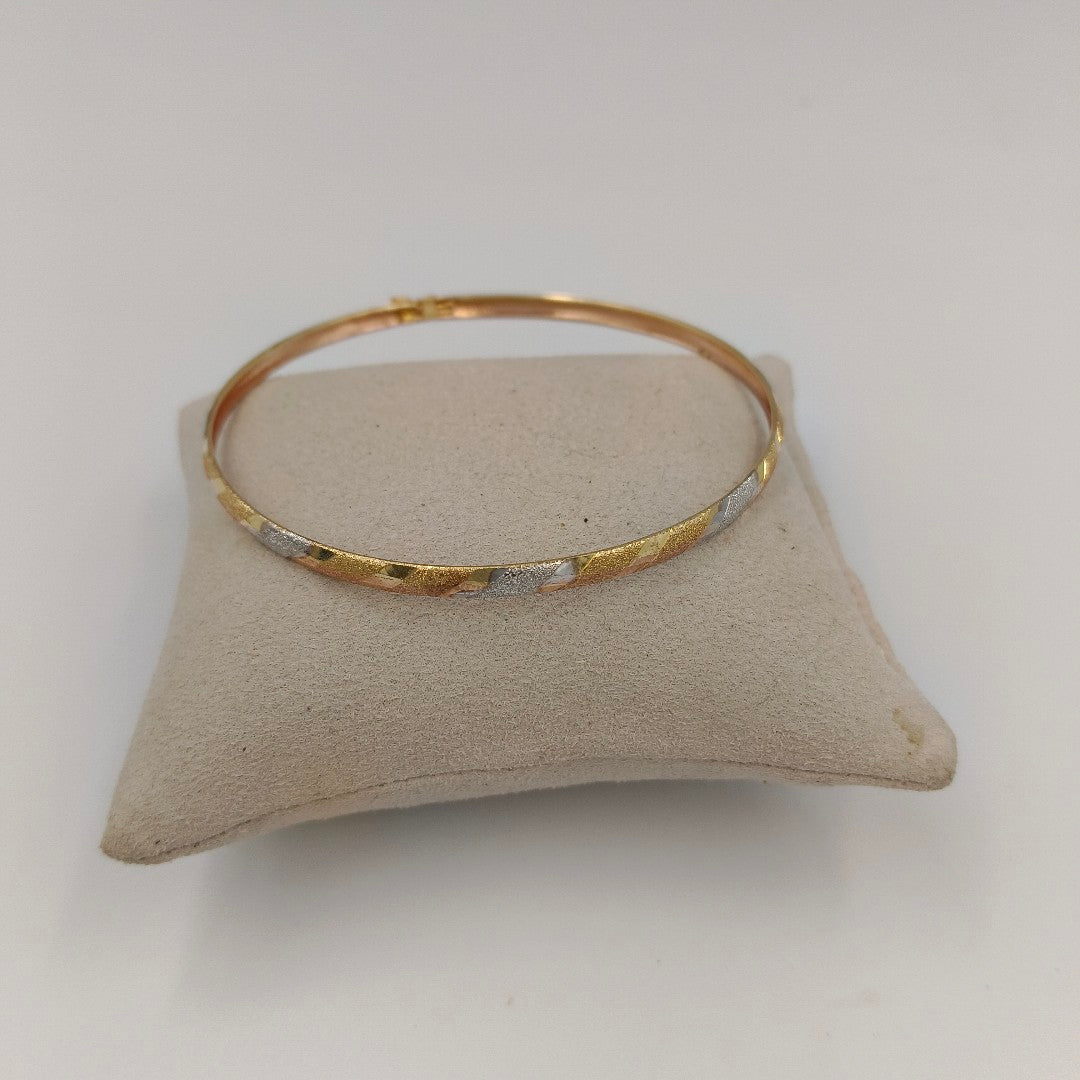 PULSERA RIGIDA ORO 14 K 4.7 GRMS (SEMINUEVO)
