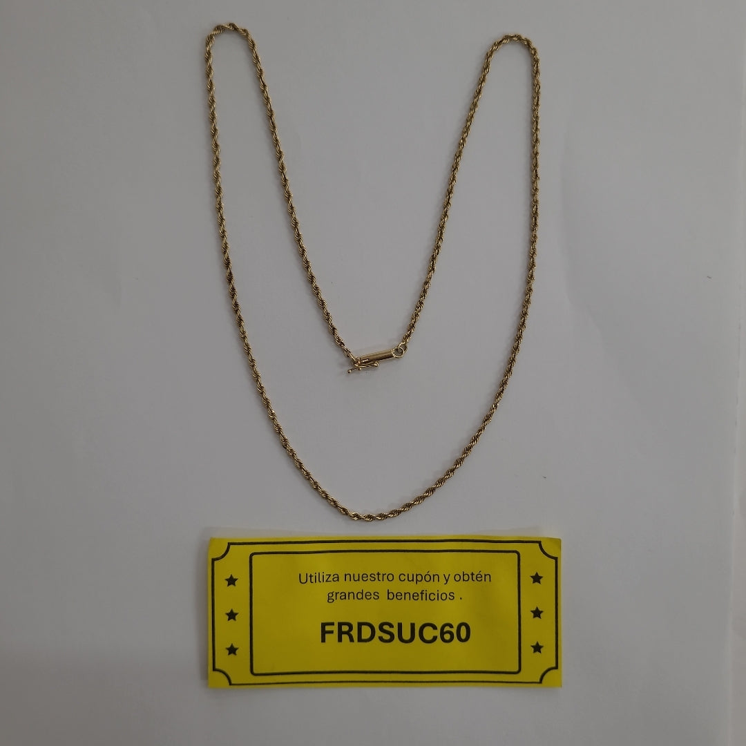 CADENA ORO 14 K 7.5 GRMS (SEMINUEVO)