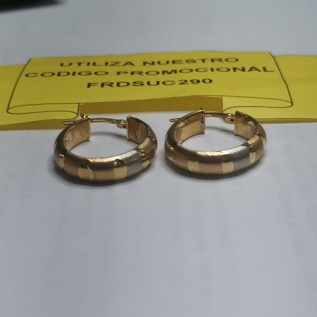 ARETES PAR ORO 14 K 2.6 GRMS (SEMINUEVO)