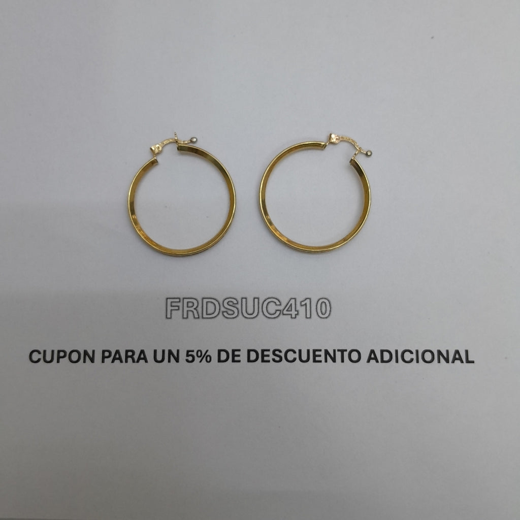 ARRACADAS PAR ORO 10 K 3.1 GRMS (SEMINUEVO)