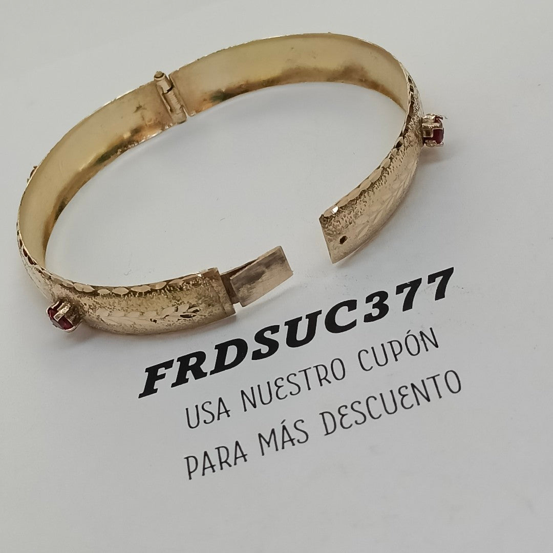 PULSERA RIGIDA ORO 10 K 12.8 GRMS (SEMINUEVO)