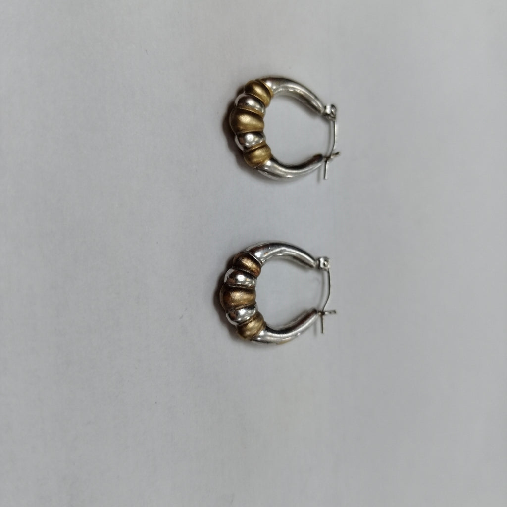 ARRACADAS PAR ORO, ORO BLANCO 10 K 1.4 GRMS (SEMINUEVO)