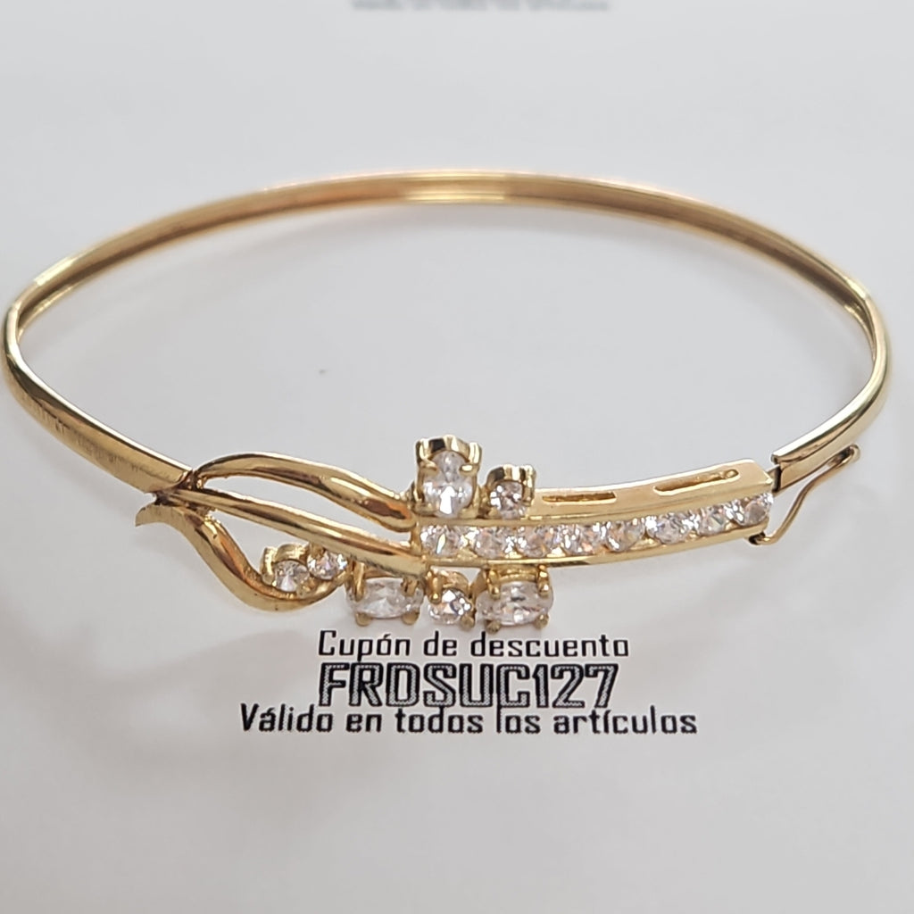PULSERA RIGIDA ORO 14 K 7.5 GRMS (SEMINUEVO)
