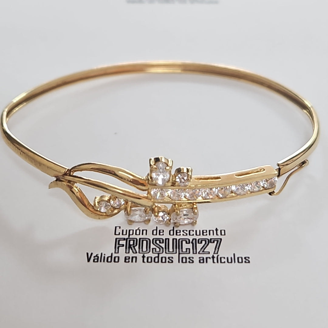 PULSERA RIGIDA ORO 14 K 7.5 GRMS (SEMINUEVO)
