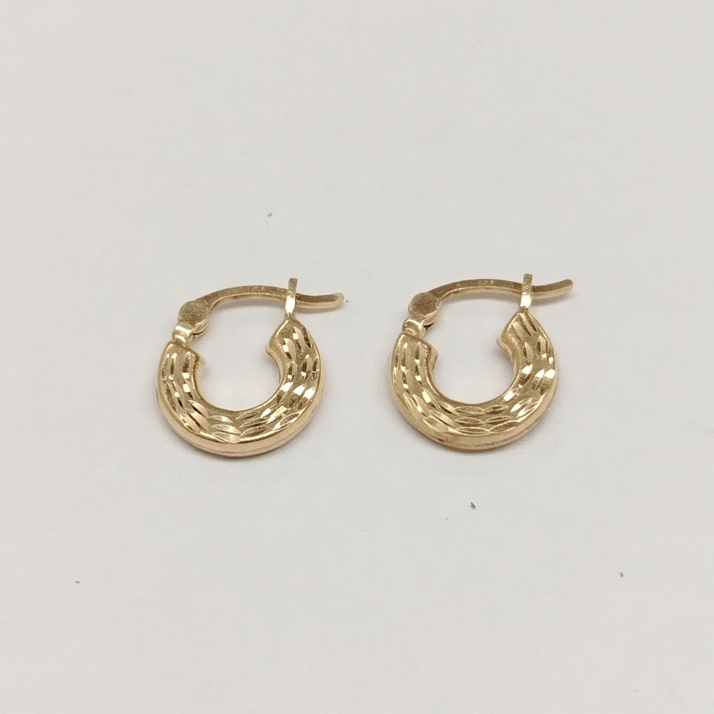 ARRACADAS PAR ORO 14 K 1 GRMS (SEMINUEVO)