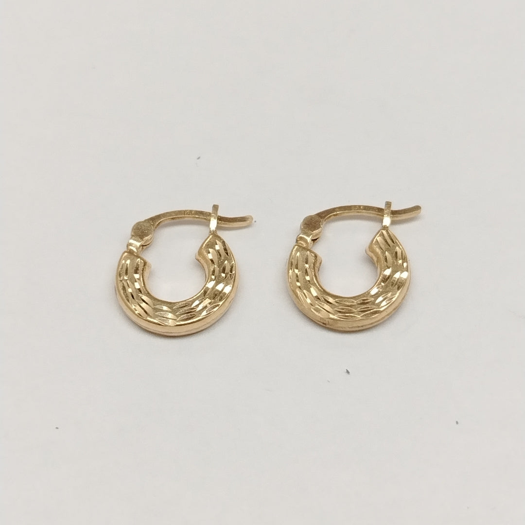 ARRACADAS PAR ORO 14 K 1 GRMS (SEMINUEVO)