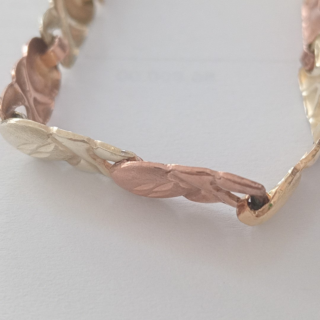 PULSERA ORO, ORO COMBINADO 10 K 7.3 GRMS (SEMINUEVO)