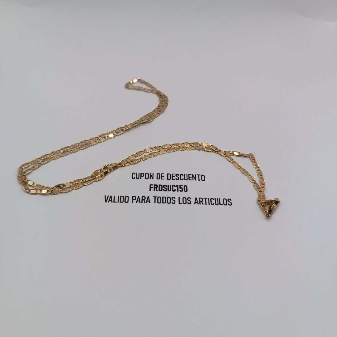CADENA ORO COMBINADO 14 K 5.4 GRMS (SEMINUEVO)