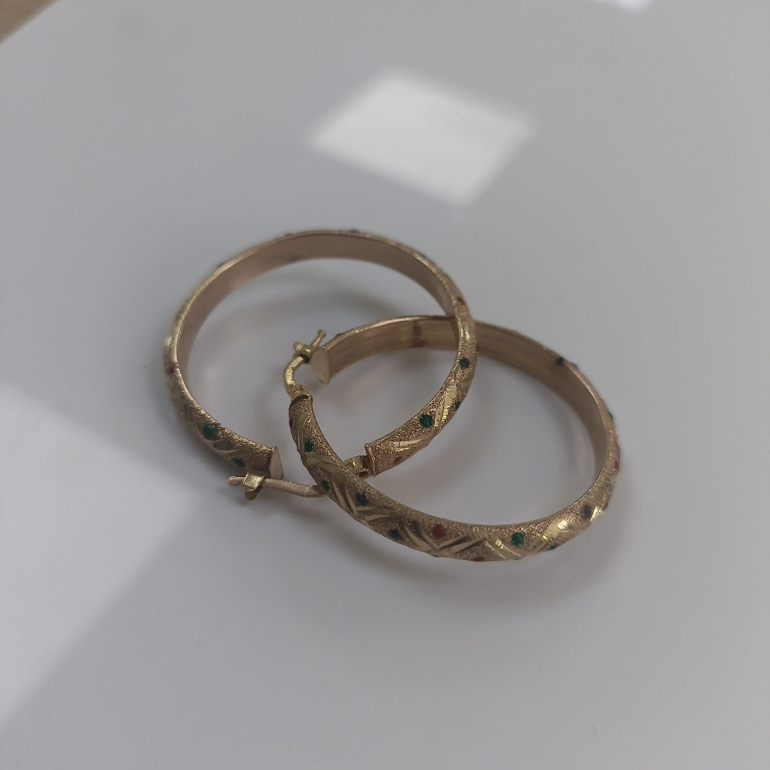 ARRACADAS PAR ORO 14 K 6.7 GRMS (SEMINUEVO)