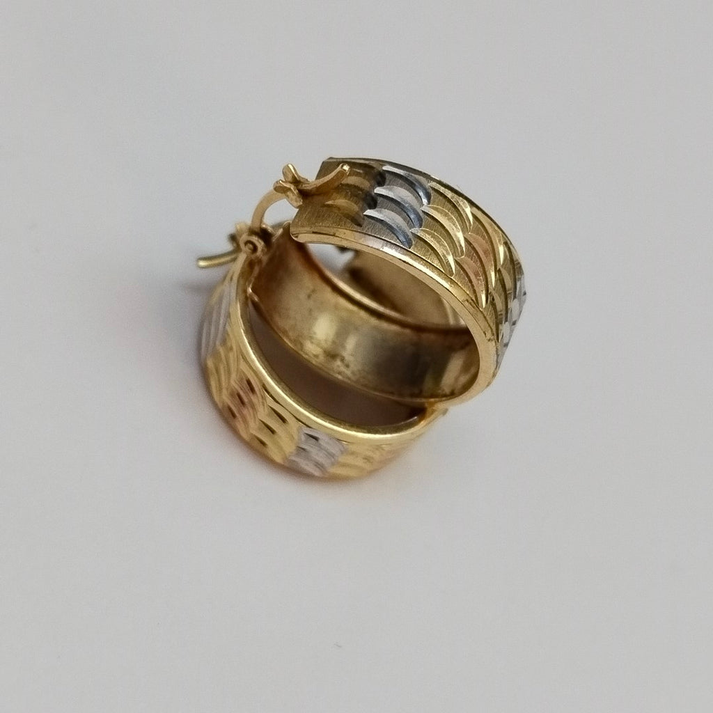ARRACADAS PAR ORO 14 K 3,50 GRMS (SEMINUEVO)