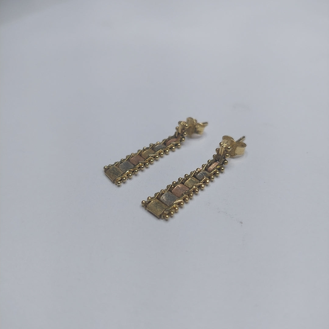 ARETES PAR ORO 14 K 2,60 GRMS (SEMINUEVO)