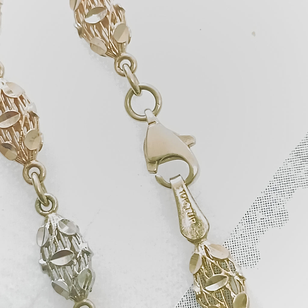 PULSERA ORO COMBINADO 10 K 4,20 GRMS (SEMINUEVO)