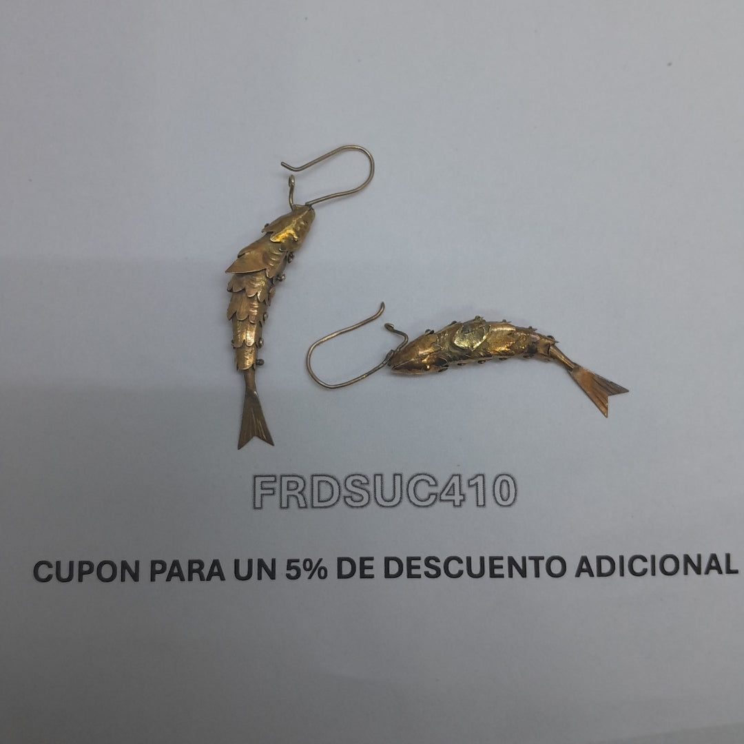 ARETES PAR ORO 8 K 3.2 GRMS (SEMINUEVO)