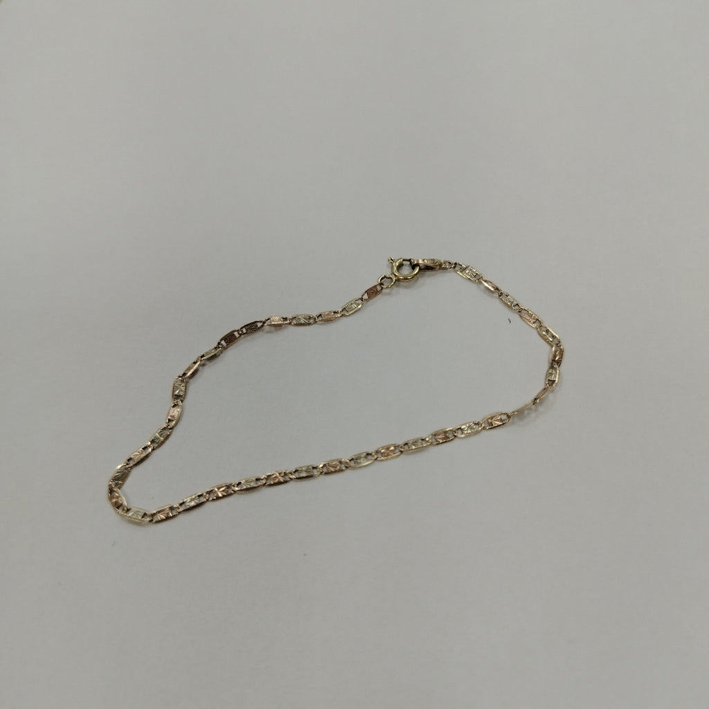 PULSERA ORO, ORO COMBINADO 10 K 1.1 GRMS (SEMINUEVO)