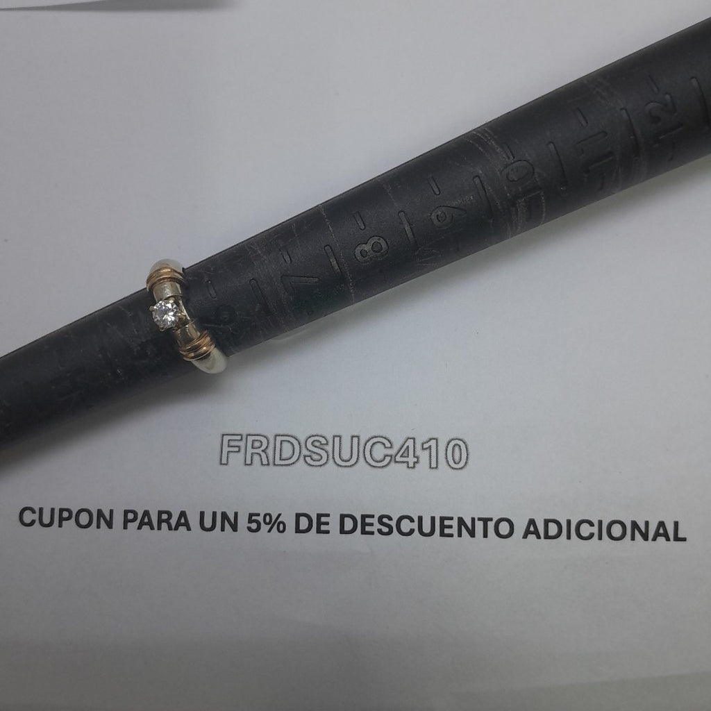 ANILLITO ORO BLANCO 10 K 4.3 GRMS (SEMINUEVO)
