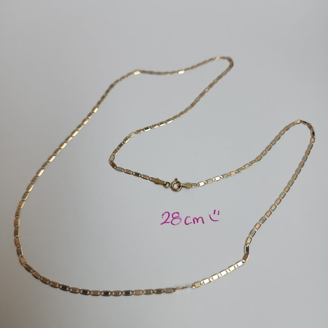 CADENA ORO COMBINADO 14 K 3 GRMS (SEMINUEVO)